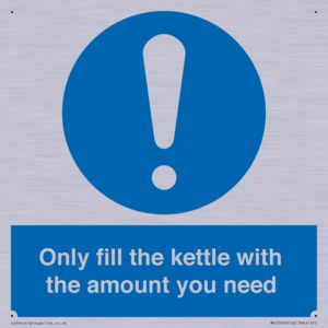 Only fill the kettle with the amount you need